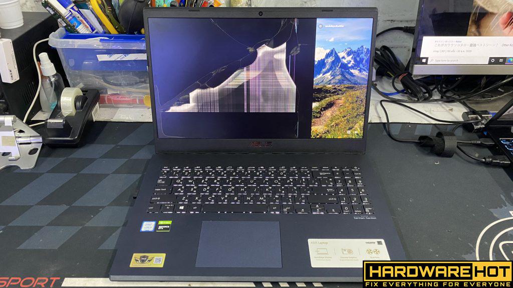 รับเปลี่ยนจอโน๊ตบุ๊ค Asus Vivobook A571GT-AL776T อาการจอแตก