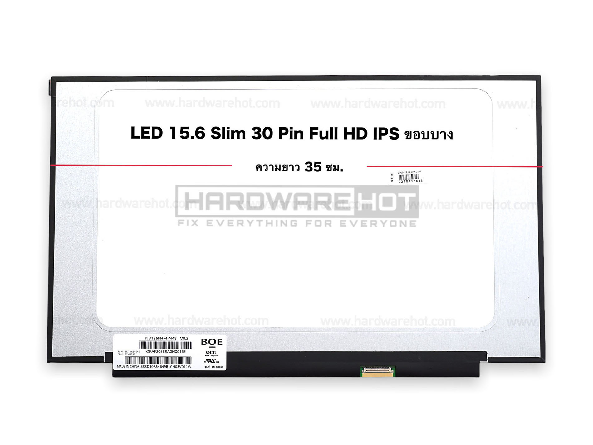 จอโน๊ตบุ๊ค LED 15.6 นิ้ว SLIM 30 PIN FULL HD 1920*1080 FULL IPS ขอบบาง 35 CM