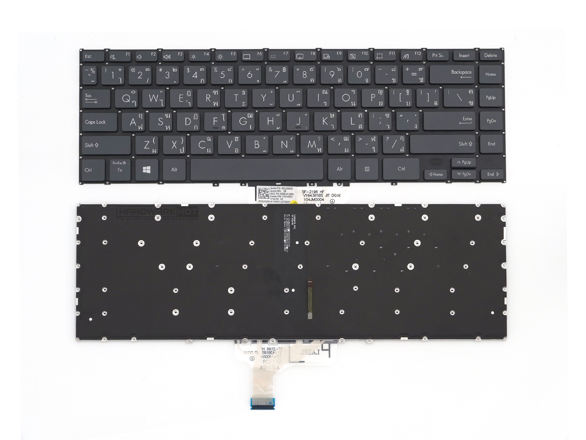 คีย์บอร์ดโน๊ตบุ๊ค KEYBOARD ASUS ZenBook Flip 13 UX363E TH EN